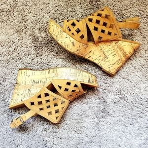 Fanco Sarto platform wedge sandals